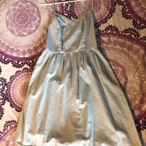 Light blue denim like Old navy sun dress, x-small.